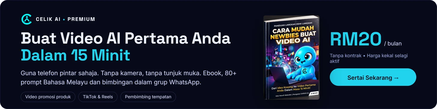 Buat Video AI Pertama Anda Dalam 15 Minit. Celik AI Premium, RM20 sebulan. Sertai sekarang.